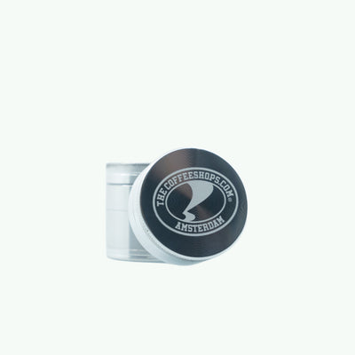 Large Silver Metal Grinder - The Coffeeshops