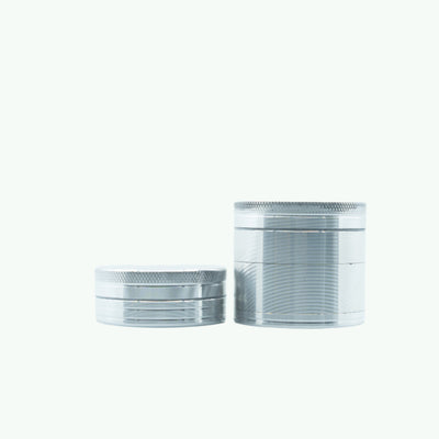 Large Silver Metal Grinder - The Coffeeshops