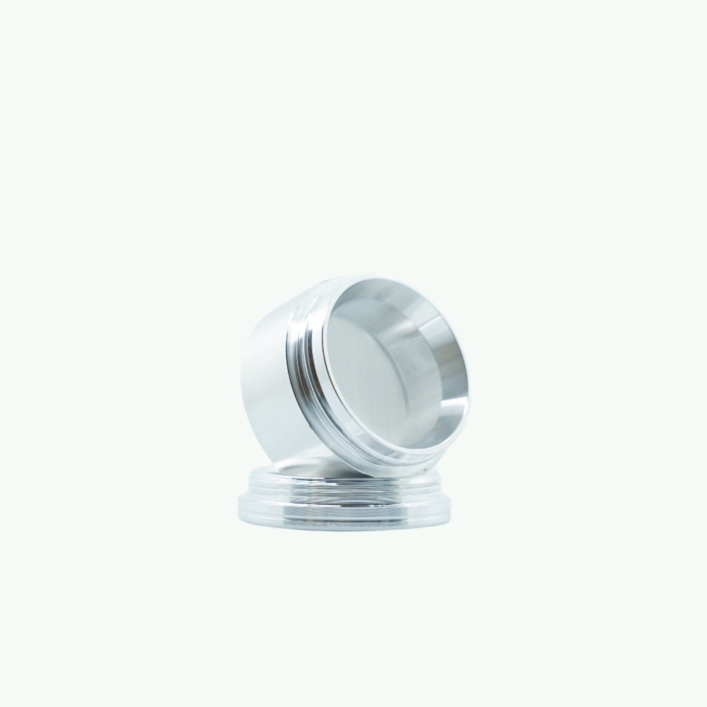 Large Silver Metal Grinder - The Coffeeshops